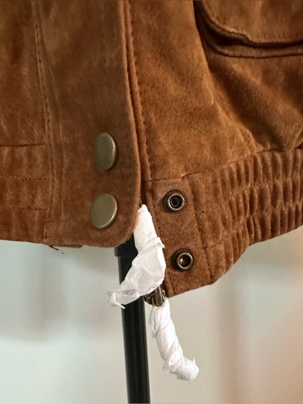 Zara Suede Bomber Jacket - NEW WITH TAGS - Picture 3 of 10